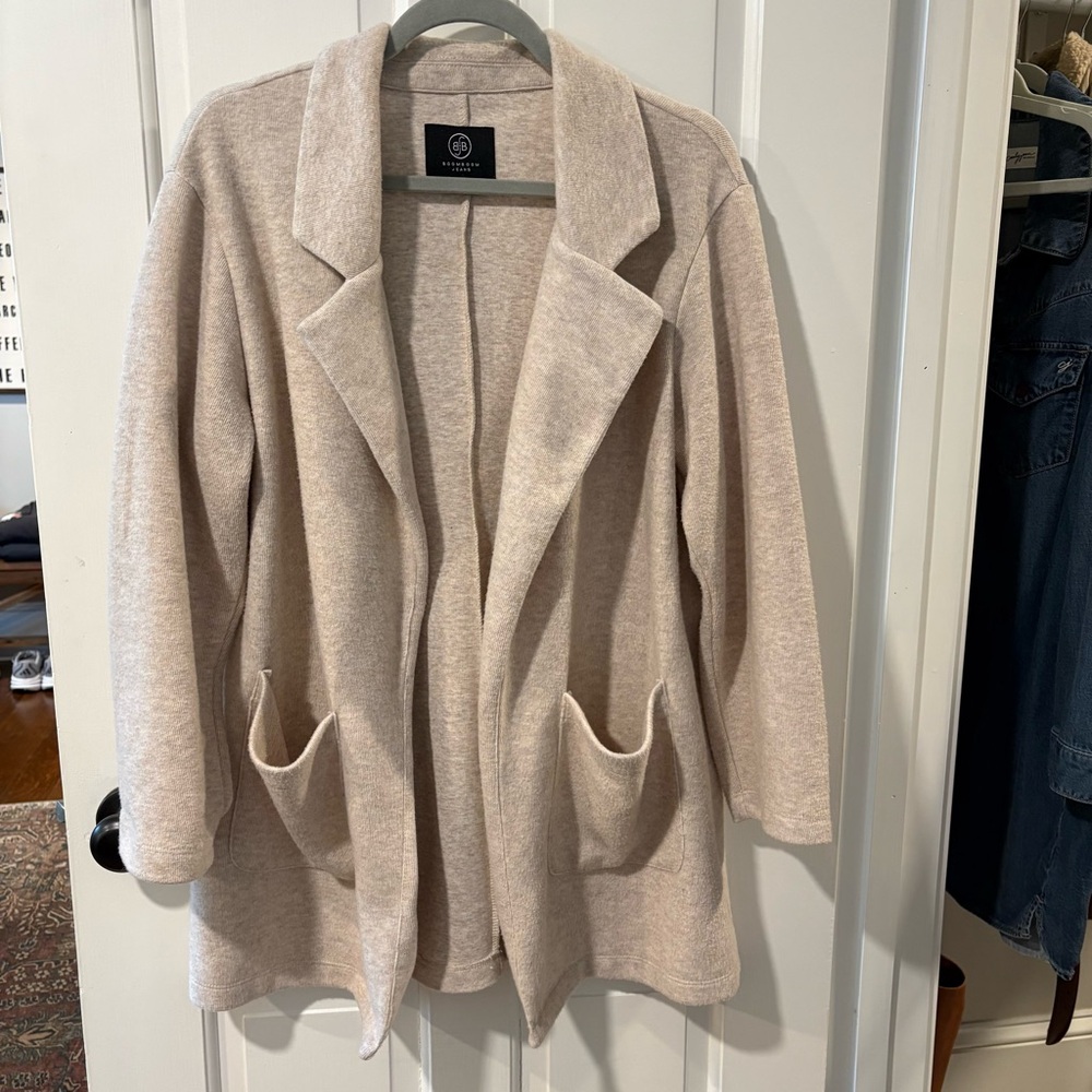 Boom Boom Jeans Oatmeal Cardigan Blazer / Sweater